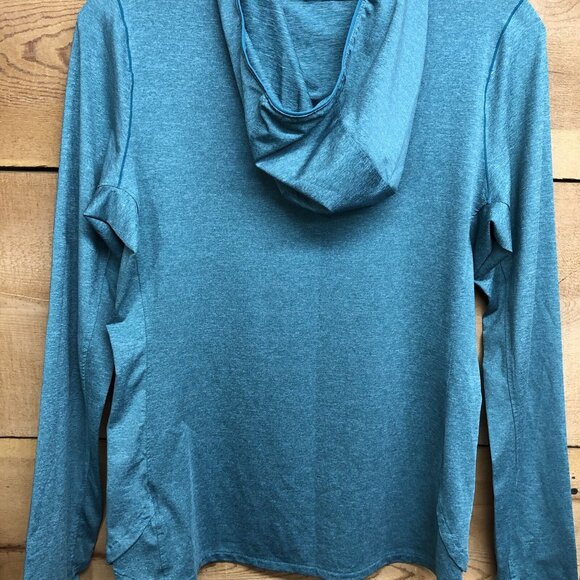 Simms SolarFlex Snap Hoodie UPF 50 Mens Size Small Stretch Insect Shield Blue - Picture 11 of 12